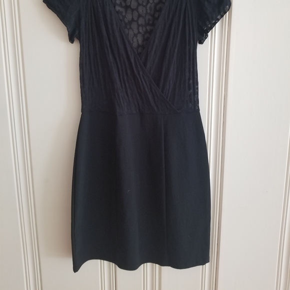 😎 Black Leopard Print Sheer Express Dress 😎 - Picture 5 of 5